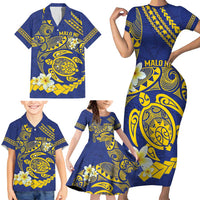Te Vaiaho o te Gagana Tokelau Family Matching Short Sleeve Bodycon Dress and Hawaiian Shirt Polynesian Turtle - Malo Ni! LT14 - Polynesian Pride