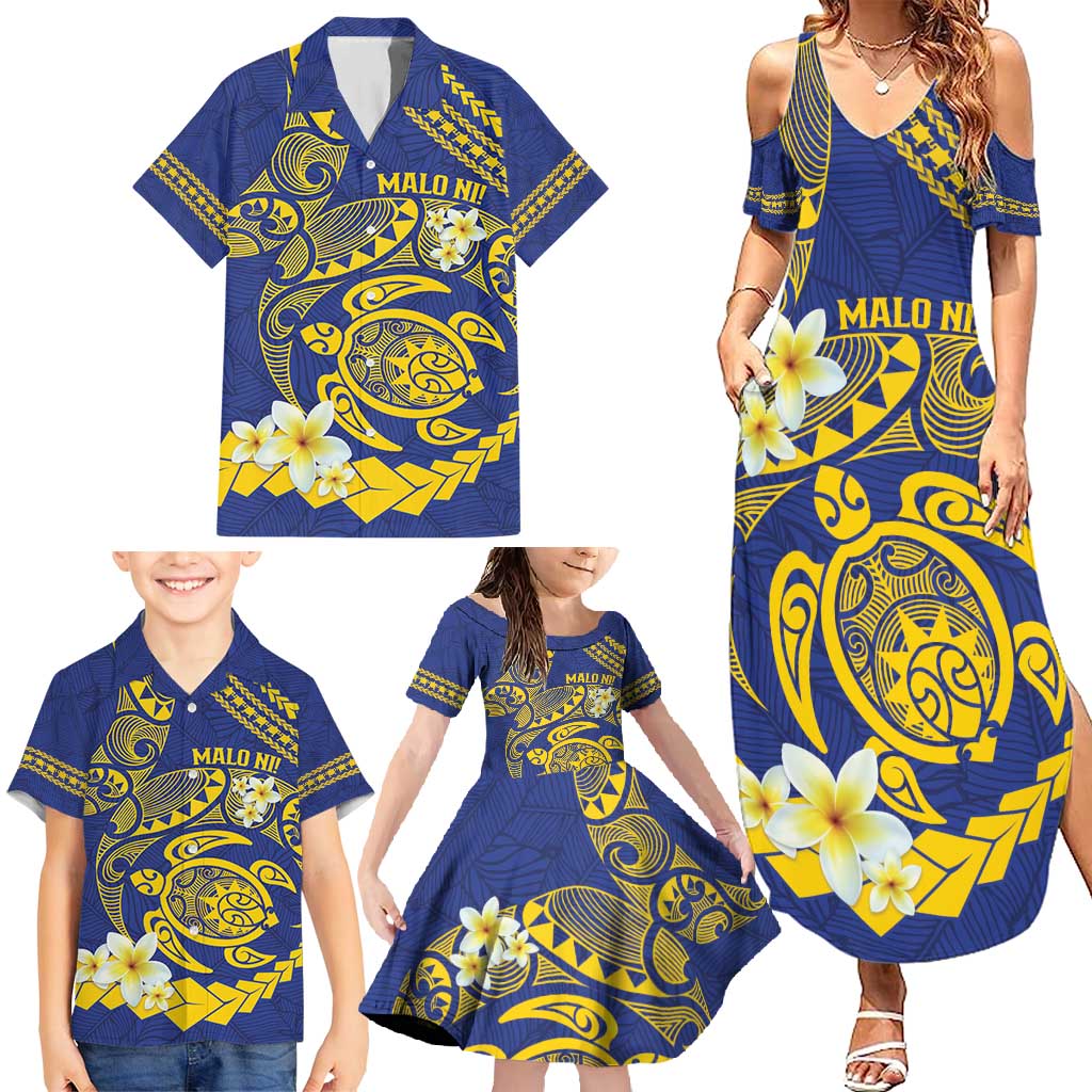Te Vaiaho o te Gagana Tokelau Family Matching Summer Maxi Dress and Hawaiian Shirt Polynesian Turtle - Malo Ni! LT14 - Polynesian Pride