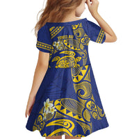 Te Vaiaho o te Gagana Tokelau Family Matching Tank Maxi Dress and Hawaiian Shirt Polynesian Turtle - Malo Ni! LT14 - Polynesian Pride