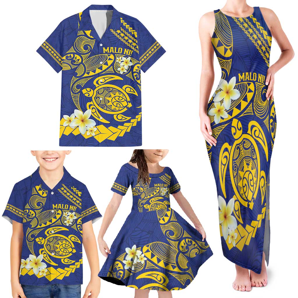 Te Vaiaho o te Gagana Tokelau Family Matching Tank Maxi Dress and Hawaiian Shirt Polynesian Turtle - Malo Ni! LT14 - Polynesian Pride