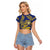 Te Vaiaho o te Gagana Tokelau Raglan Cropped T Shirt Polynesian Turtle - Malo Ni!