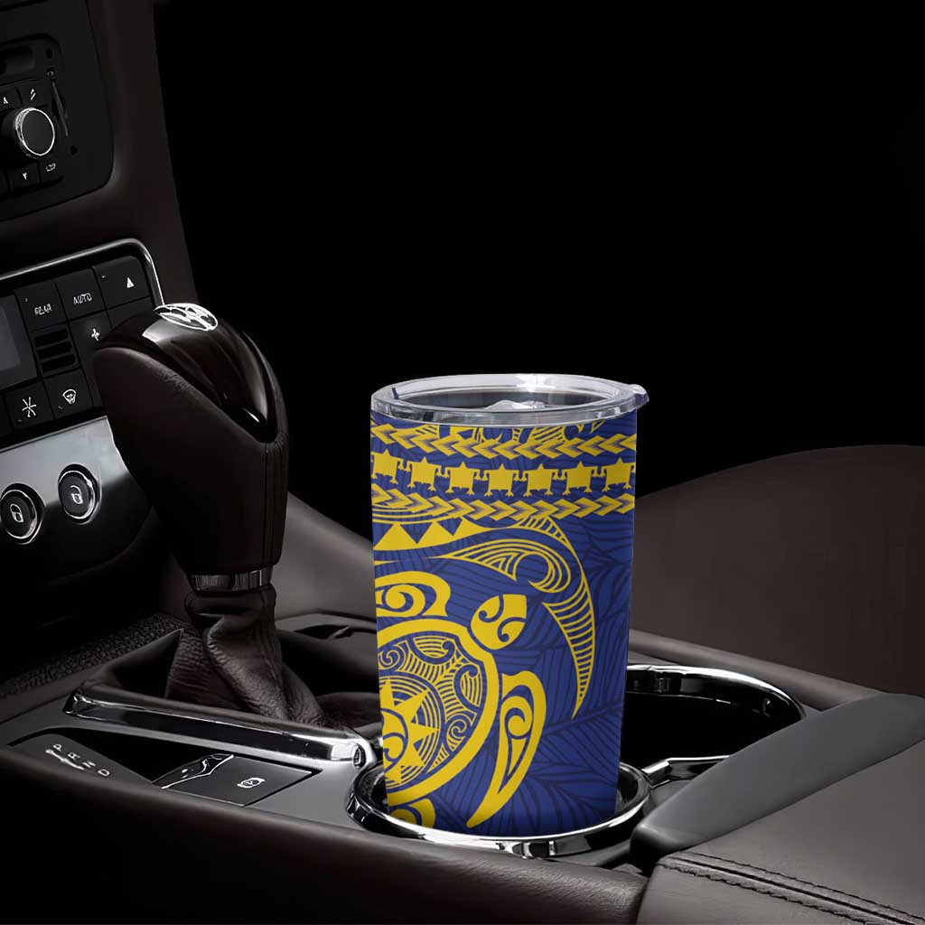 Te Vaiaho o te Gagana Tokelau Tumbler Cup Polynesian Turtle - Malo Ni!