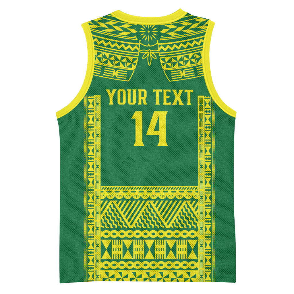 Fiji Tailevu Rugby Custom Basketball Jersey Go Champions Fijian Tapa Pattern LT14 - Polynesian Pride