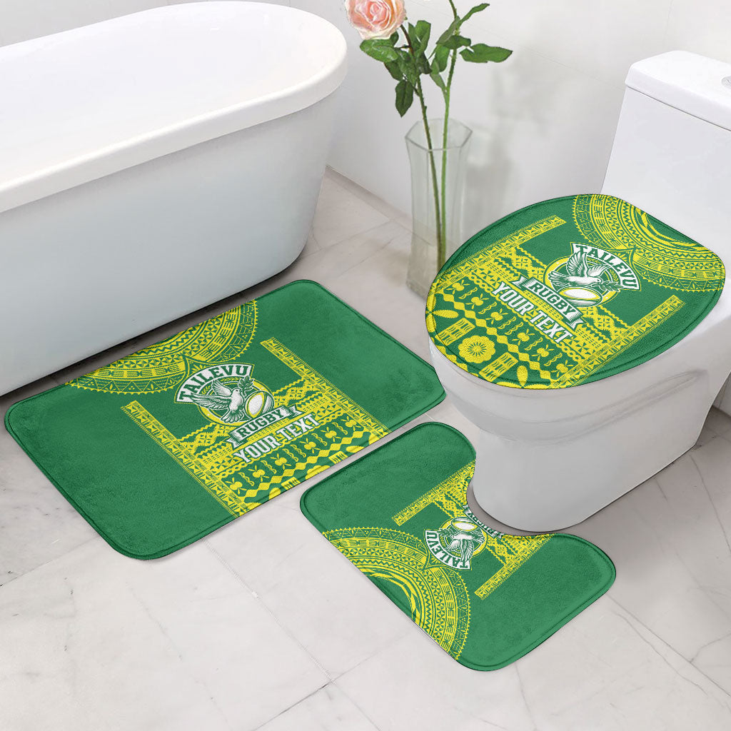 Fiji Tailevu Rugby Custom Bathroom Set Go Champions Fijian Tapa Pattern LT14 - Polynesian Pride