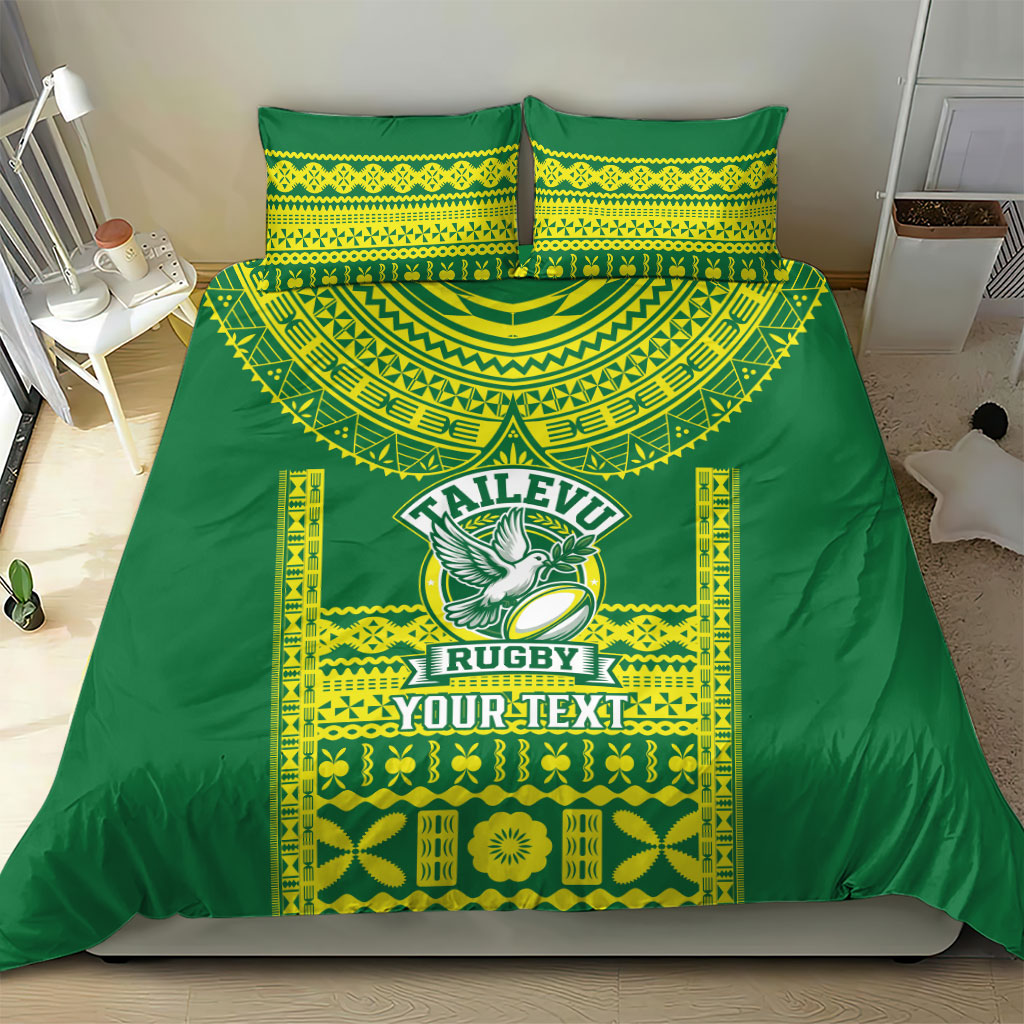 Fiji Tailevu Rugby Custom Bedding Set Go Champions Fijian Tapa Pattern LT14 - Polynesian Pride