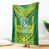 Fiji Tailevu Rugby Custom Blanket Go Champions Fijian Tapa Pattern LT14 - Polynesian Pride