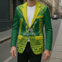Fiji Tailevu Rugby Custom Blazer Go Champions Fijian Tapa Pattern LT14 - Polynesian Pride