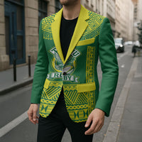 Fiji Tailevu Rugby Custom Blazer Go Champions Fijian Tapa Pattern LT14 - Polynesian Pride