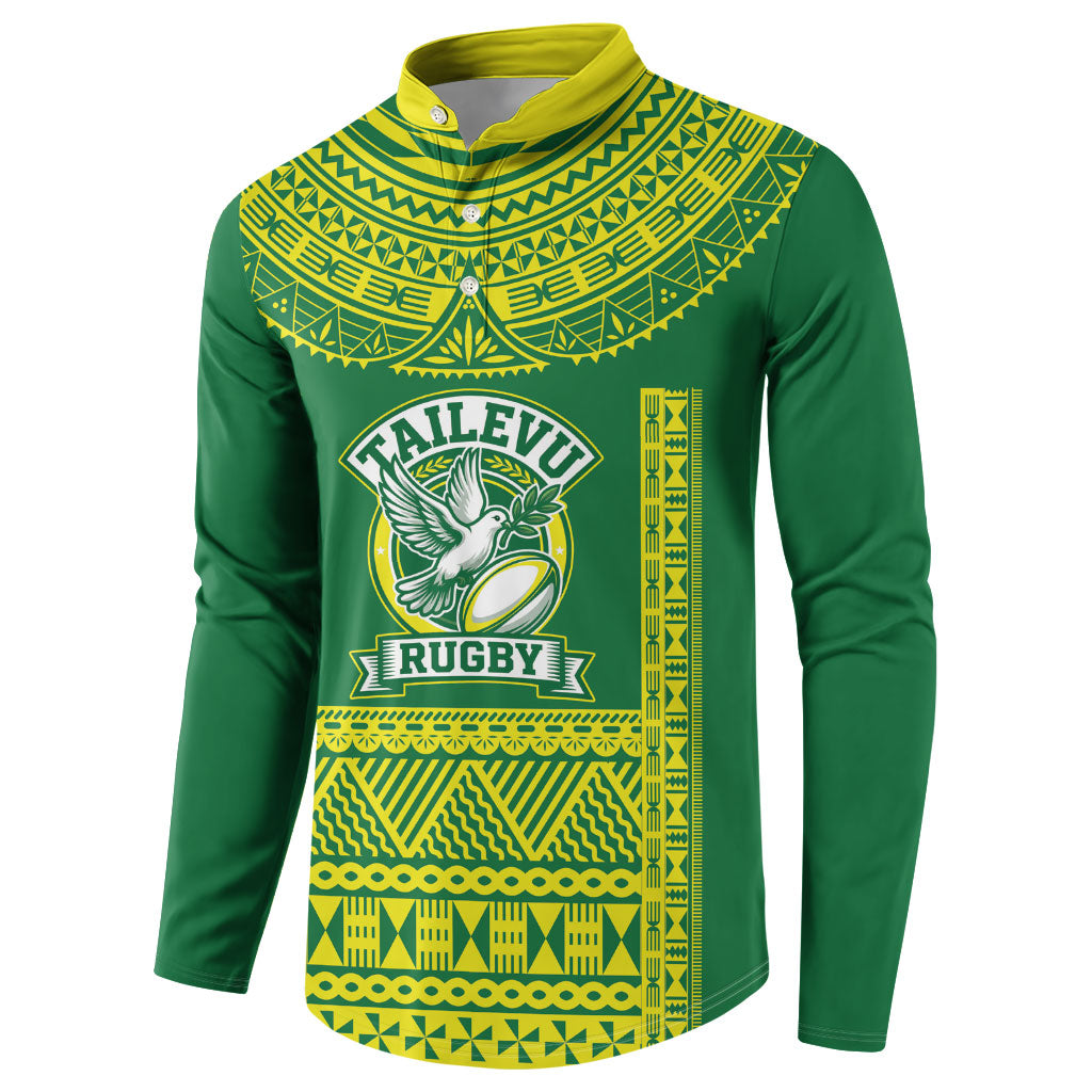 Fiji Tailevu Rugby Custom Button Sweatshirt Go Champions Fijian Tapa Pattern LT14 - Polynesian Pride