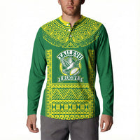 Fiji Tailevu Rugby Custom Button Sweatshirt Go Champions Fijian Tapa Pattern LT14 - Polynesian Pride