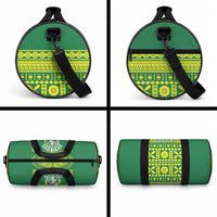 Fiji Tailevu Rugby Custom Duffle Bag Go Champions Fijian Tapa Pattern LT14 - Polynesian Pride