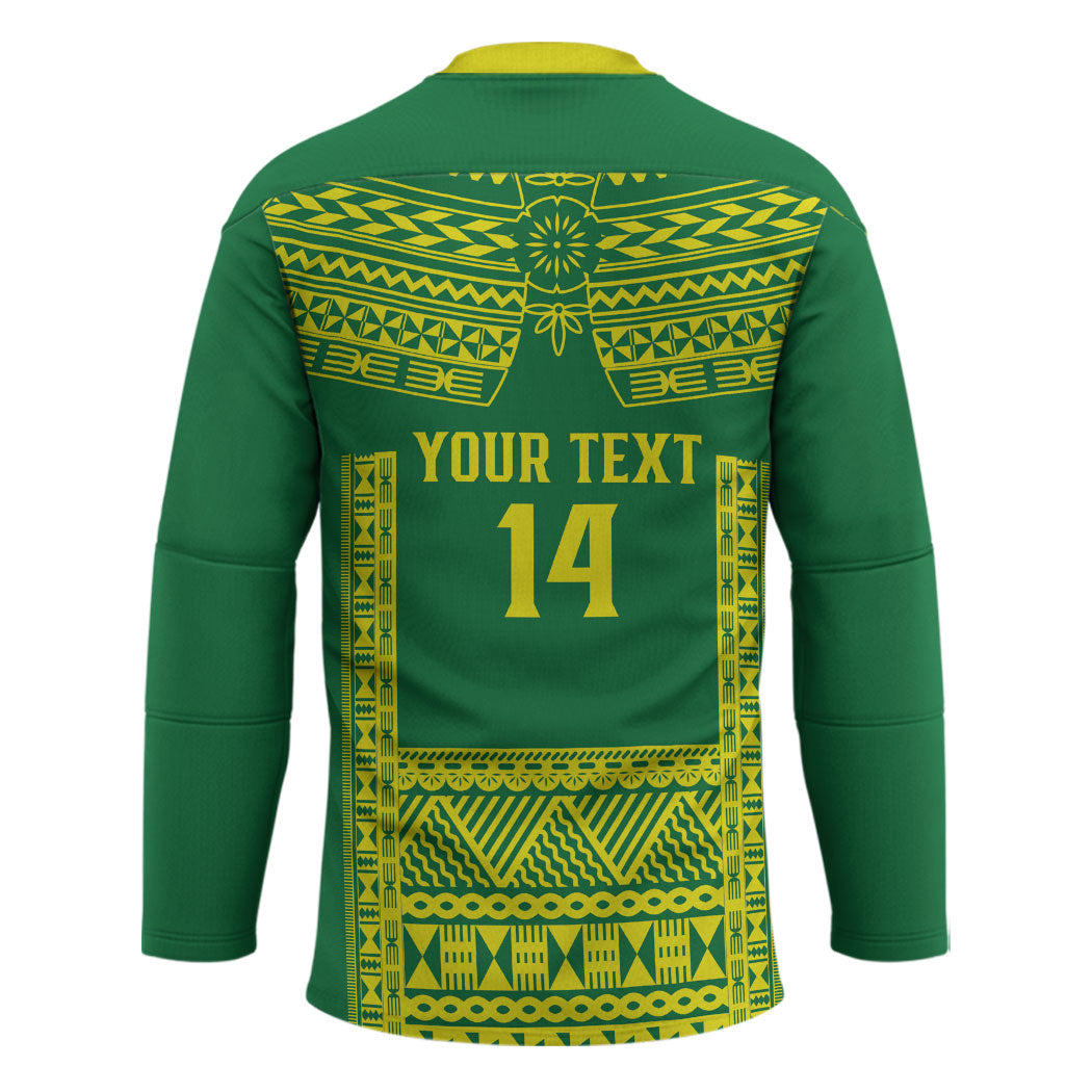 Fiji Tailevu Rugby Custom Hockey Jersey Go Champions Fijian Tapa Pattern LT14 - Polynesian Pride