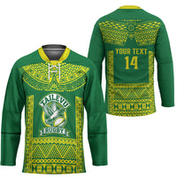 Fiji Tailevu Rugby Custom Hockey Jersey Go Champions Fijian Tapa Pattern LT14 - Polynesian Pride