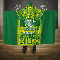 Fiji Tailevu Rugby Custom Hooded Blanket Go Champions Fijian Tapa Pattern LT14 - Polynesian Pride