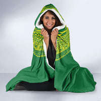 Fiji Tailevu Rugby Custom Hooded Blanket Go Champions Fijian Tapa Pattern LT14 - Polynesian Pride