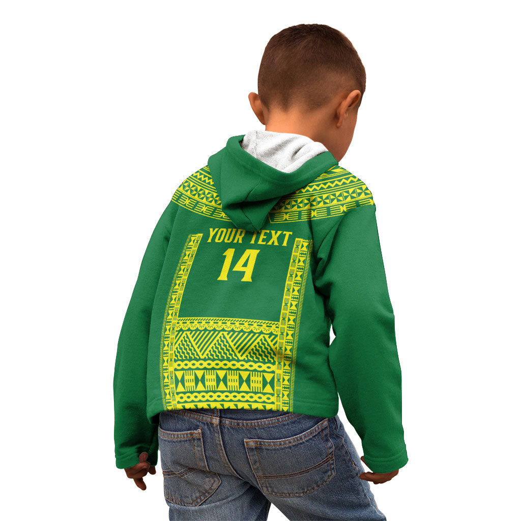 Fiji Tailevu Rugby Custom Kid Hoodie Go Champions Fijian Tapa Pattern LT14 - Polynesian Pride