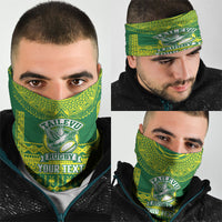 Fiji Tailevu Rugby Custom Neck Gaiter Go Champions Fijian Tapa Pattern LT14 - Polynesian Pride