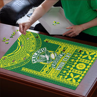 Fiji Tailevu Rugby Custom Puzzle Go Champions Fijian Tapa Pattern LT14 - Polynesian Pride