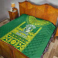 Fiji Tailevu Rugby Custom Quilt Go Champions Fijian Tapa Pattern LT14 - Polynesian Pride