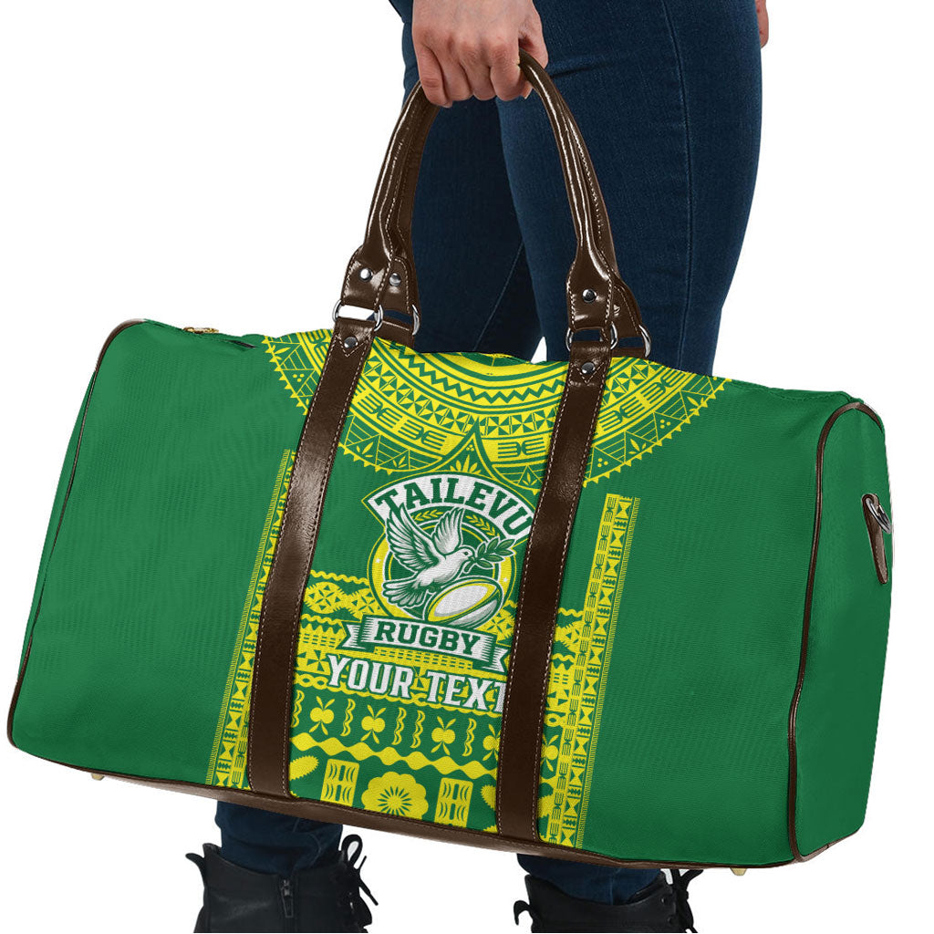 Fiji Tailevu Rugby Custom Travel Bag Go Champions Fijian Tapa Pattern LT14 - Polynesian Pride