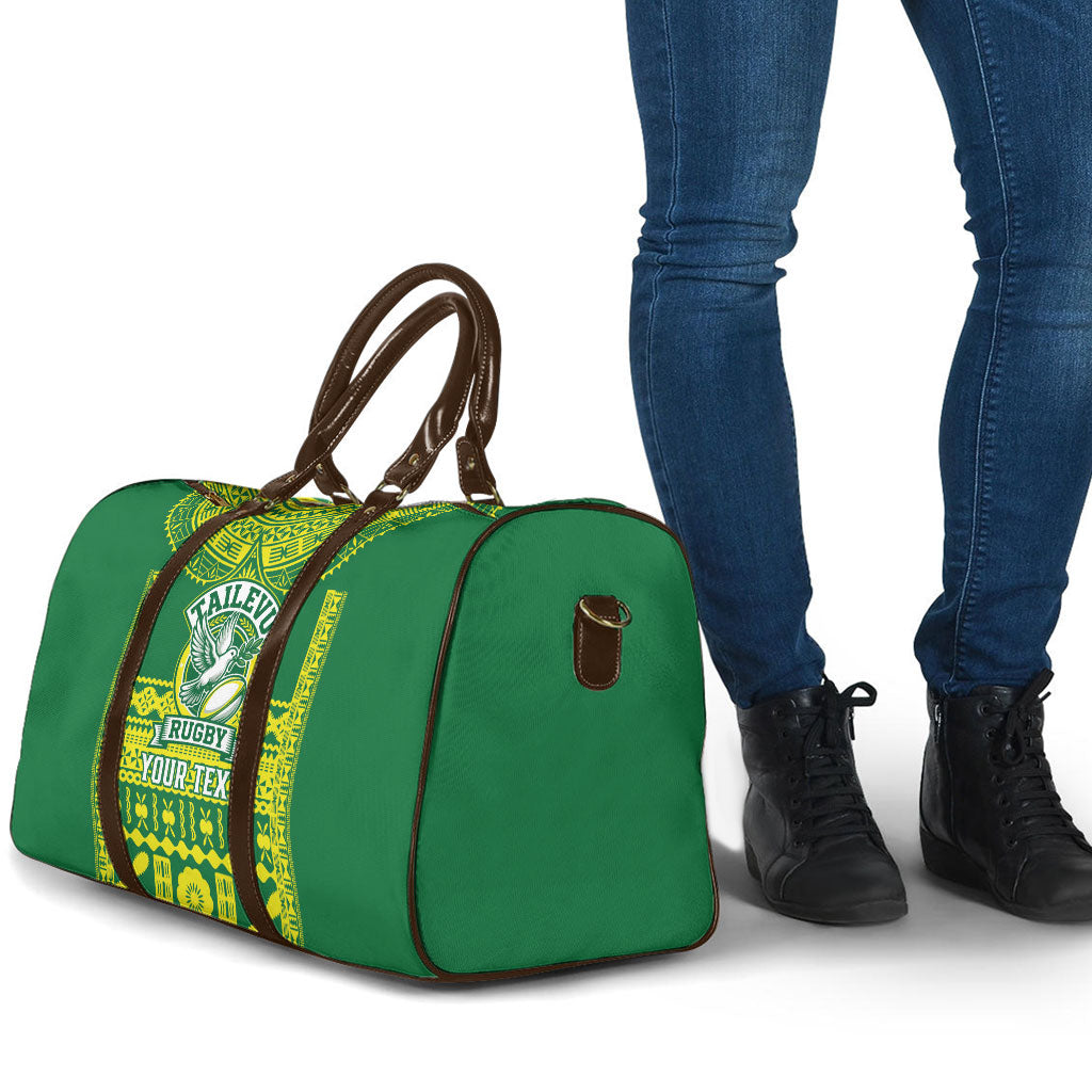 Fiji Tailevu Rugby Custom Travel Bag Go Champions Fijian Tapa Pattern LT14 - Polynesian Pride