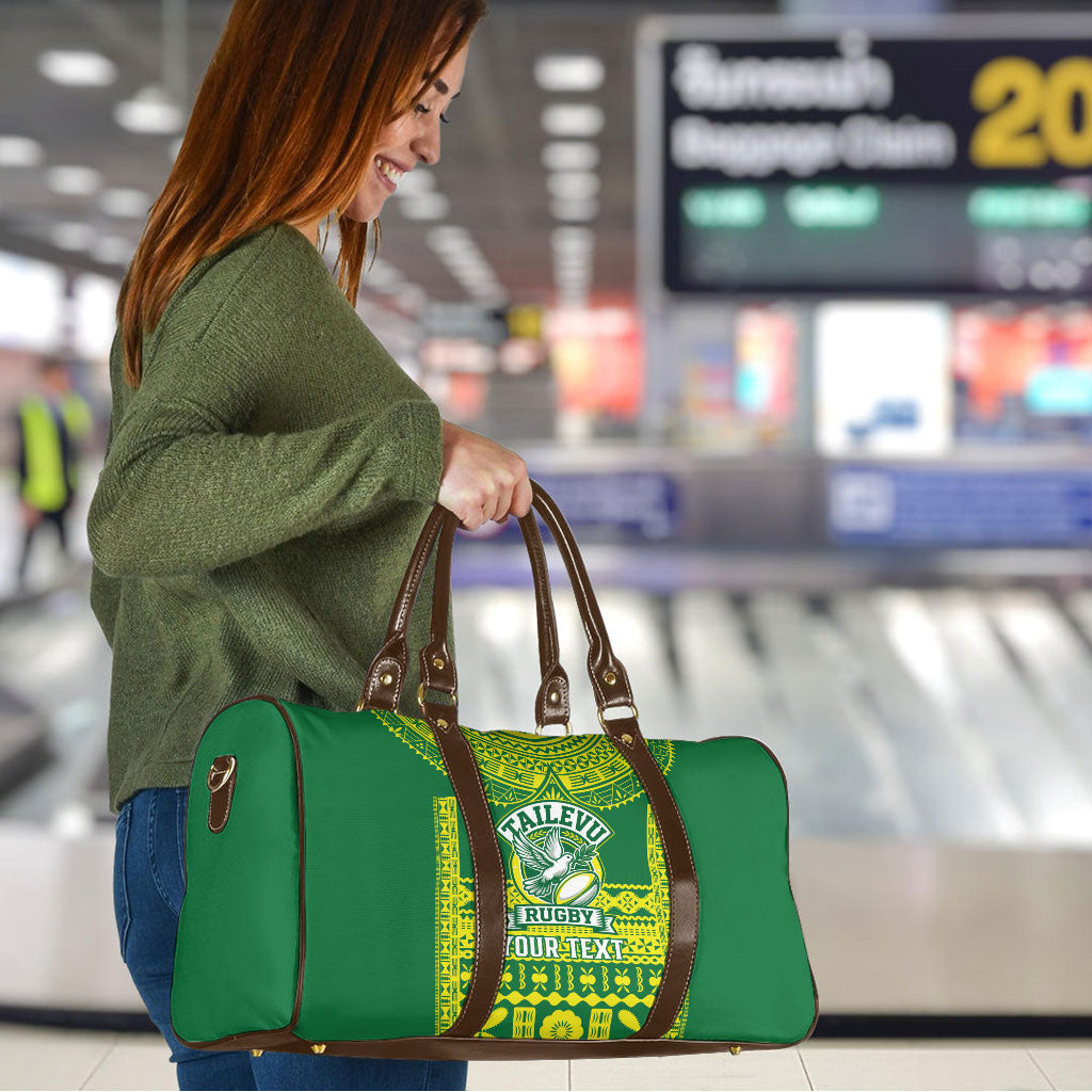 Fiji Tailevu Rugby Custom Travel Bag Go Champions Fijian Tapa Pattern LT14 - Polynesian Pride