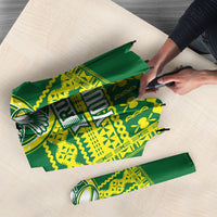 Fiji Tailevu Rugby Custom Umbrella Go Champions Fijian Tapa Pattern LT14 - Polynesian Pride