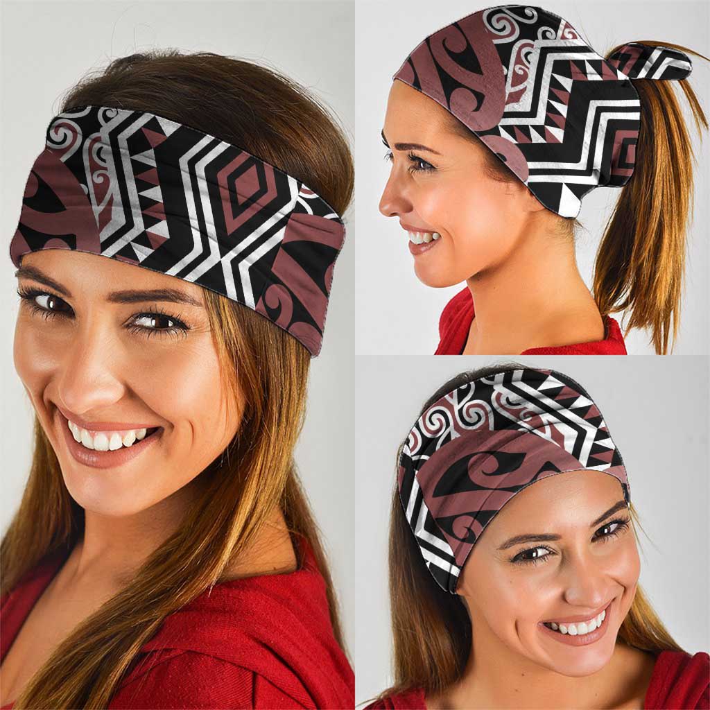 New Zealand Neck Gaiter Aotearoa Kowhaiwhai Mix Taniko Art LT14 - Polynesian Pride