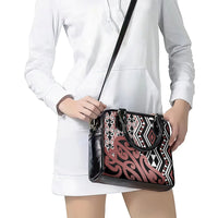 New Zealand Shoulder Handbag Aotearoa Kowhaiwhai Mix Taniko Art LT14 - Polynesian Pride