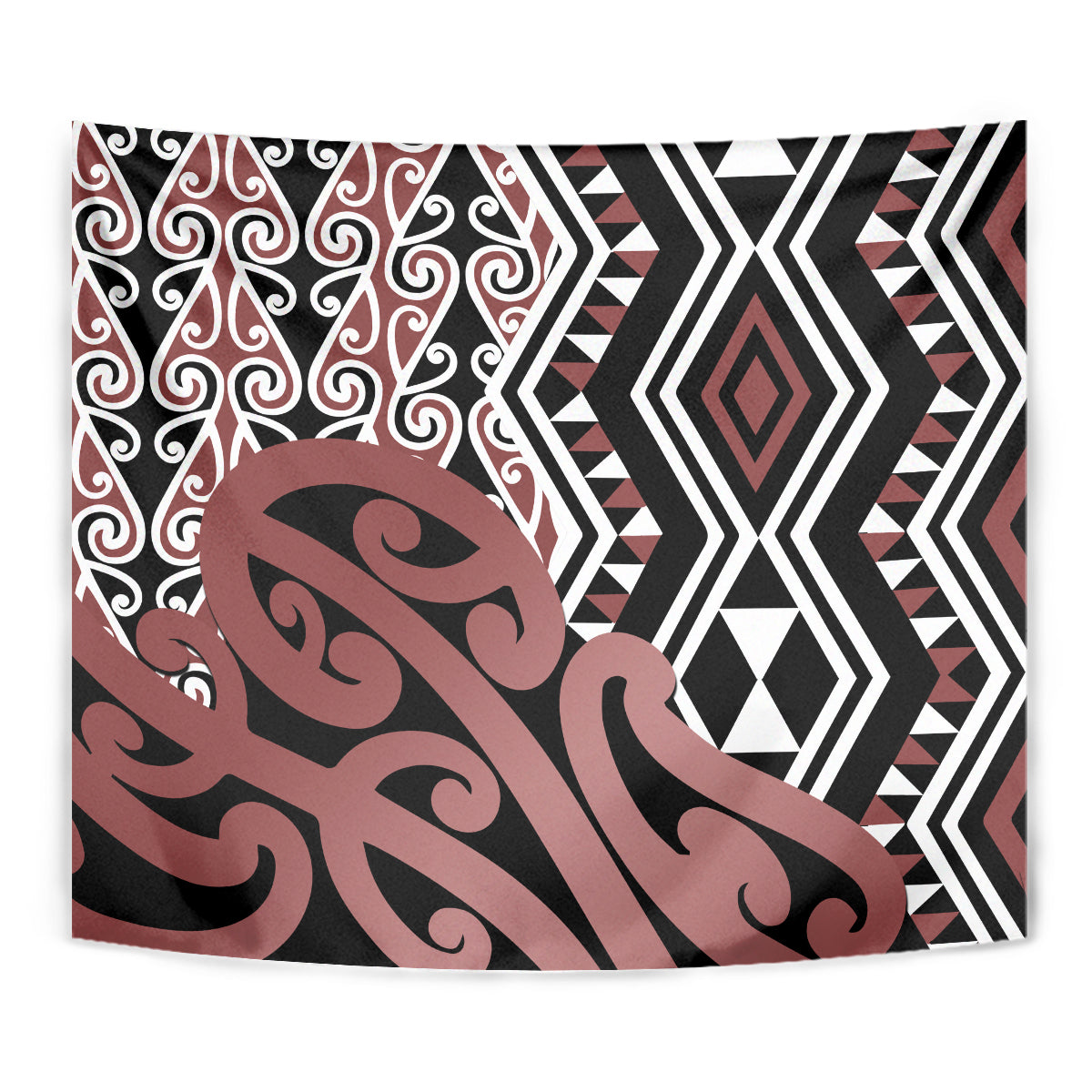 New Zealand Tapestry Aotearoa Kowhaiwhai Mix Taniko Art LT14 - Polynesian Pride