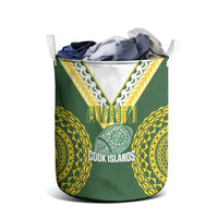 Avaiki Cook Islands Rugby Laundry Basket Kuki Airani Tatau Green LT14 - Polynesian Pride