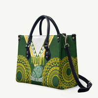 Avaiki Cook Islands Rugby Leather Bag Kuki Airani Tatau Green LT14 Green - Polynesian Pride