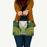 Avaiki Cook Islands Rugby Leather Bag Kuki Airani Tatau Green LT14 - Polynesian Pride