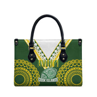 Avaiki Cook Islands Rugby Leather Bag Kuki Airani Tatau Green LT14 - Polynesian Pride