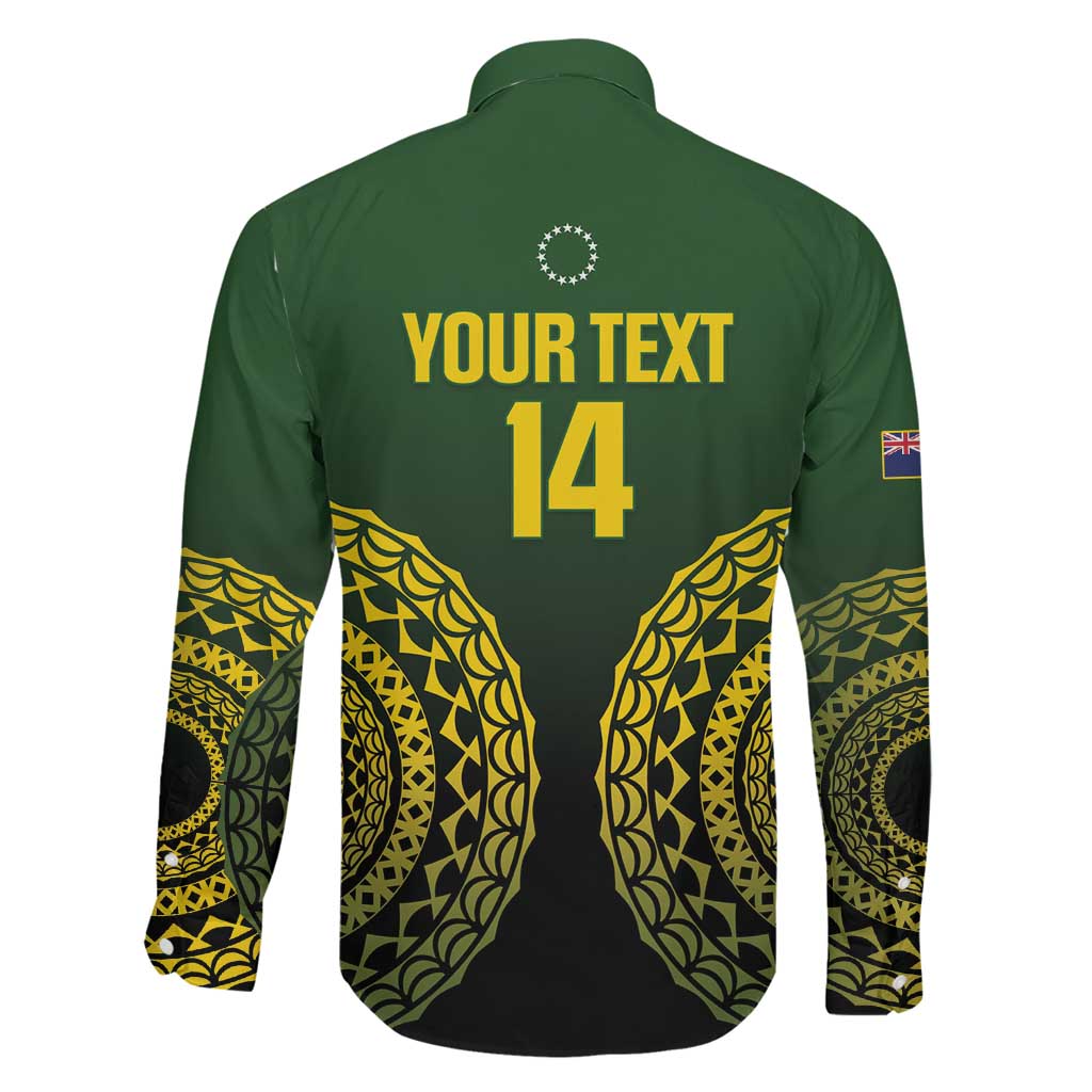 Custom Avaiki Cook Islands Rugby Family Matching Mermaid Dress and Hawaiian Shirt Kuki Airani Tatau Black LT14 - Polynesian Pride