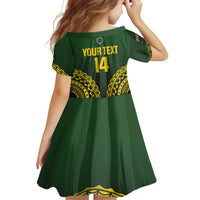 Custom Avaiki Cook Islands Rugby Family Matching Summer Maxi Dress and Hawaiian Shirt Kuki Airani Tatau Black LT14 - Polynesian Pride