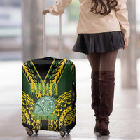 Avaiki Cook Islands Rugby Luggage Cover Kuki Airani Tatau Black - Polynesian Pride