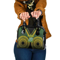 Avaiki Cook Islands Rugby Shoulder Handbag Kuki Airani Tatau Black - Polynesian Pride