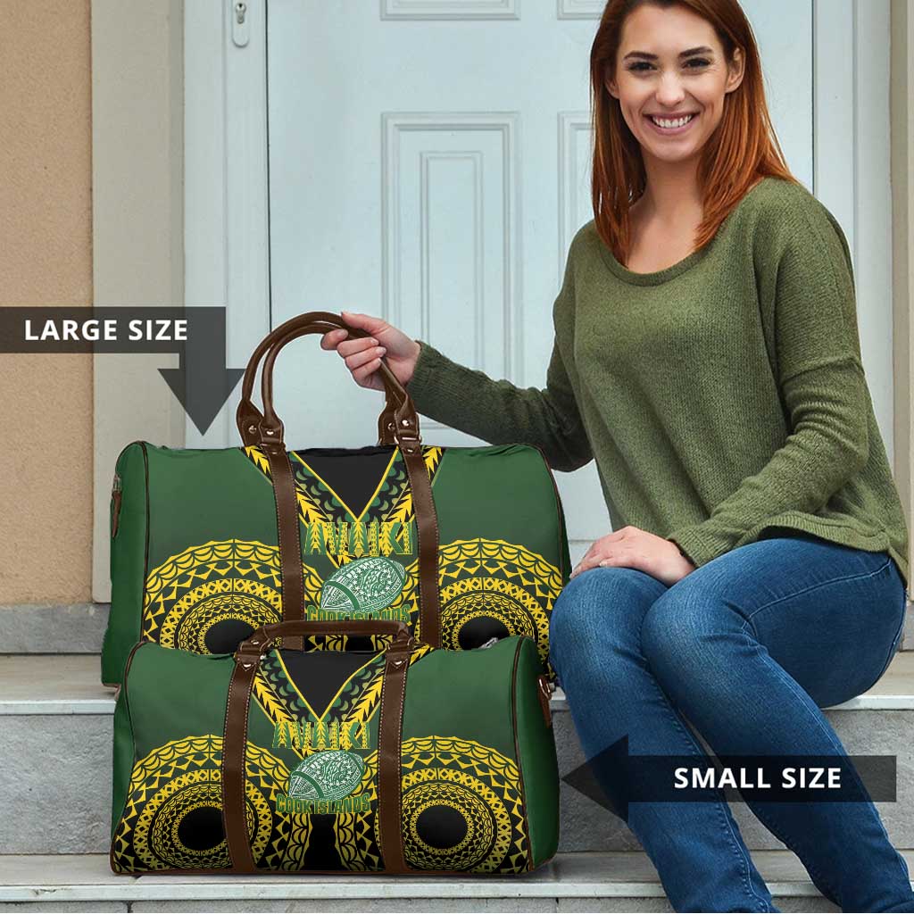 Avaiki Cook Islands Rugby Travel Bag Kuki Airani Tatau Black - Polynesian Pride