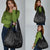Polynesia Grocery Bag Polynesian Pattern Mix Plumeria Black