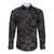 Polynesia Long Sleeve Button Shirt Polynesian Pattern Mix Plumeria Black LT14 Unisex Black - Polynesian Pride