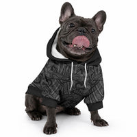 Polynesia Pet Hoodie Polynesian Pattern Mix Plumeria Black LT14 - Polynesian Pride