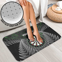 Personalised New Zealand Darts Bathroom Set Dartboard Maori Fern Puhoro Art - Polynesian Pride