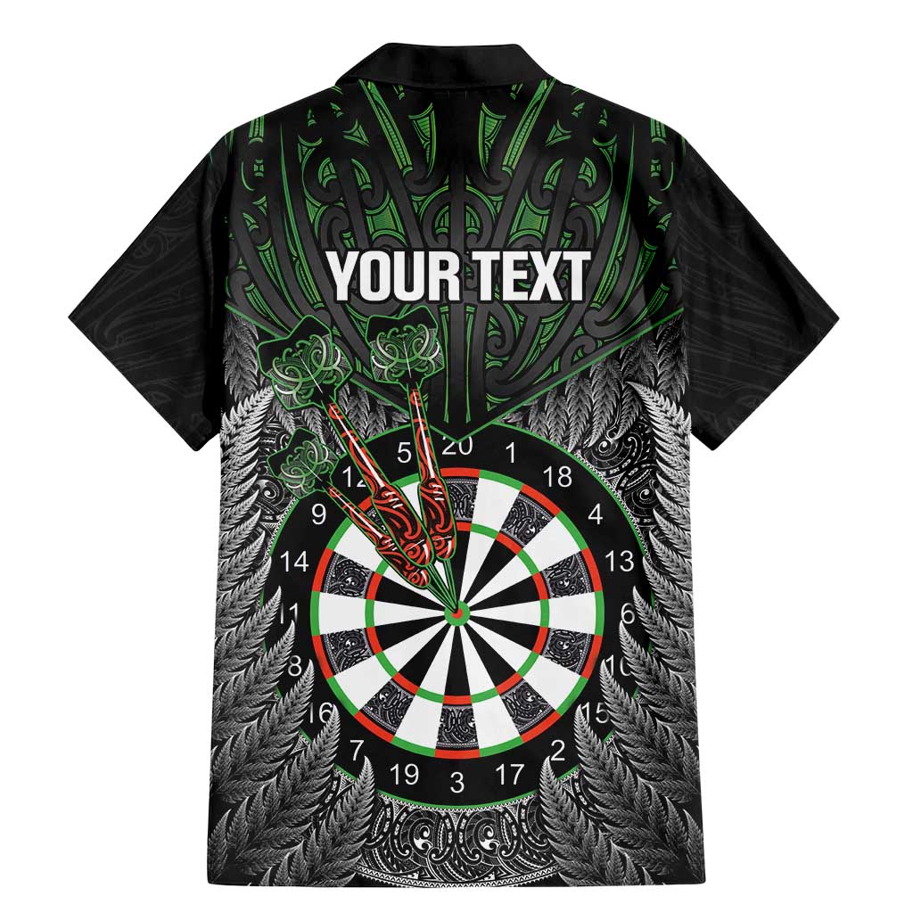 Personalised New Zealand Darts Family Matching Mermaid Dress and Hawaiian Shirt Dartboard Maori Fern Puhoro Art LT14 - Polynesian Pride