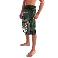 Personalised New Zealand Darts Lavalava Dartboard Maori Fern Puhoro Art