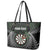 Personalised New Zealand Darts Leather Tote Bag Dartboard Maori Fern Puhoro Art