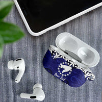 Personalised Cook Islands Pukapuka AirPods Case Tiare Maori Polynesian Waves Tattoo