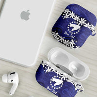 Personalised Cook Islands Pukapuka AirPods Case Tiare Maori Polynesian Waves Tattoo