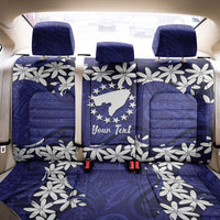 Personalised Cook Islands Pukapuka Back Car Seat Cover Tiare Maori Polynesian Waves Tattoo