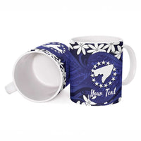 Personalised Cook Islands Pukapuka Ceramic Mug Tiare Maori Polynesian Waves Tattoo